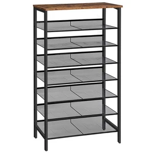 8-Tier Shoe Rack, Large Capacity Shoe Shelf, Shoe Storage Organizer for 21-28... - Picture 1 of 9
