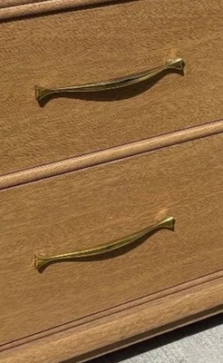 Kroehler Mid Century Modern Credenza Dresser  Drawer Handles lot of 6 - Image 1 of 4