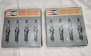 8 Pc Champion Double Platinum Spark Plugs 7570 New Old Stock - Picture 1 of 5