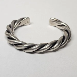 Silpada Sterling Silver Twisted Cable Cuff Bracelet 39.3 Grams .925 - Picture 1 of 7