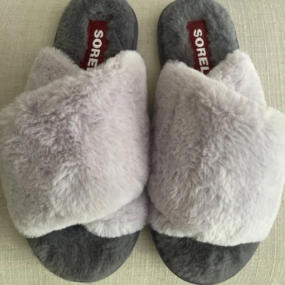 Nuevo Sorel Mujer Go-Mail Run Zapatilla Súper Suave Imitación Piel Púrpura Talla 8 Foto 1 de 4