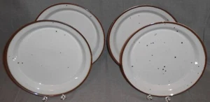 Dansk Set (4) Dinner Plates BROWN MIST PATTERN Made in DENMARK - Picture 1 of 7