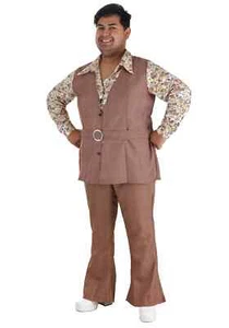 Men's Plus Size 70's Vest Costume - Picture 1 of 1