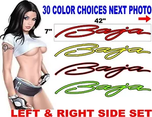 BAJA BOAT DECALS DECAL LARGE SMALL 42" X 7" message me for different sizes - Picture 1 of 6