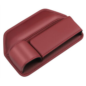 Storage Box Car Console Side Cup Holder Seat Gap Filler Pocket Organizer PU Bag