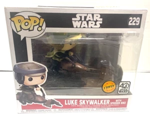 Funko Pop! Star Wars Luke Skywalker Con Bicicleta Speeder CHASE 40 Aniversario 229 - Imagen 1 de 12
