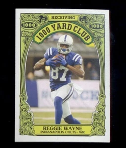 2013 Topps Archives REGGIE WAYNE Indianapolis Colts 1000 Yard Club Insert Card - Foto 1 di 1