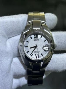 Seiko Perpetual Calendar White Dial Watch PARTS ONLY Watch Not Working - Picture 1 of 9