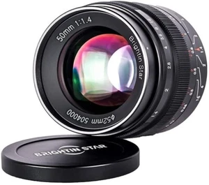 Brightin Star 50mm F/ 1.4 APS-C Manual Prime Fujifilm X-Mount Camera Lens - Picture 1 of 3