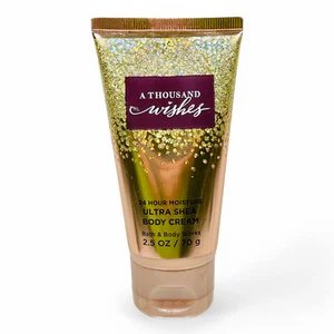 A Thousand Wishes 24 Hour Moisture Ultra Shea Body Cream Bath Works BBW 2.5oz - Picture 1 of 4