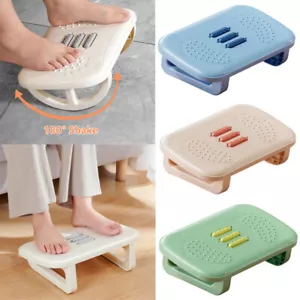 Desk Foot Rest Stool Office Under Desk Angle Adjustable Footrest Massage - Picture 1 of 15