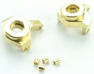 KYX Axial SCX24 Brass Front Steering Knuckle Set - Picture 1 of 2