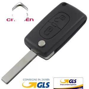 GUSCIO CHIAVE PER CITROEN C1 C2 C3 C4 C5 TELECOMANDO 2 TASTI Con vano batteria. - Foto 1 di 6