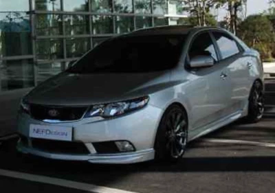 NEW 2010 2011 2012 2013 KIA FORTE NEFD STYLE FRONT LIP SEDAN - Image 1 of 2