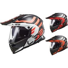 LS2 MX436 Pioneer Evo Adventurer Enduro Helmet Motorcycle Helmet with Sun Visor