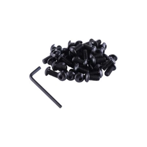50 PIEZAS 1/4-20 x 1/2" Cabeza de botón Tapa de enchufe Tornillos de óxido negro - Imagen 1 de 11