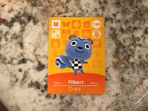 A FILBERT 165 Animal Crossing Amiibo Authentic Nintendo Mint Card From Series 2 - Picture 1 of 1