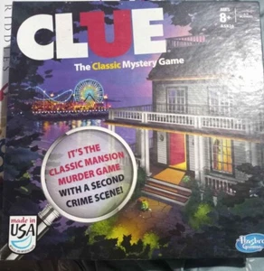 CLUE The Classic Mystery Game Mansion Murder Game with 2nd Crime Scene NEW - Picture 1 of 2