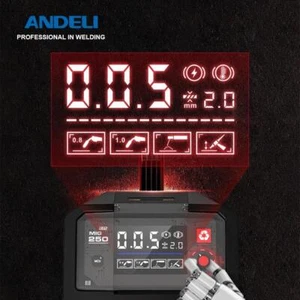 Andeli Mig-250 Mig Welders Mig Mma Lift Tig 3 in 1 Inverter Semi-automatic Weldi - Picture 1 of 29