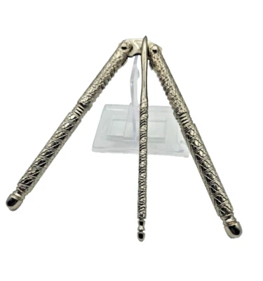 VINTAGE Nut/Shell Cracker ETCHED METAL Fork Pick LOBSTER/CRAB Silver Finish - Image 1 of 3