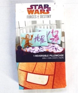 Funda de Almohada Gráfica Reversible Star Wars Forces of Destiny 1-Pk Talla Estándar - Imagen 1 de 3