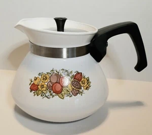 Vintage Corning Ware Spice of Life 6 Tassen Teekanne P-104 sehr gut - Bild 1 von 7