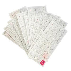 Pegatinas de calendario para álbumes de recortes 12 hojas planificador rastreador diario pegatinas - Imagen 1 de 5