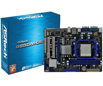  placa base asrock 985gm con cpu 810 a 4x2.6ghz - Imagen 1 de 3