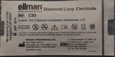 NUEVO Ellman C3D - Electrodo Diamond Loop! Foto 1 de 2