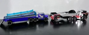 Hot Wheels Racer Super Hauler And Fire Truck Hauler - Picture 1 of 8