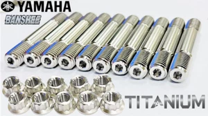 Banshee Chariot Performance Titanium Billet Cool Head Studs Grade 5 Stud Nut Kit - Picture 1 of 5