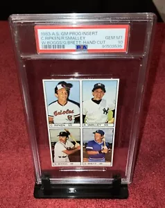 Tarjeta de novato rara 1983 Cal Ripken Jr RC Wade Boggs PSA 10 COMO juego insertado gema como nueva - Imagen 1 de 4