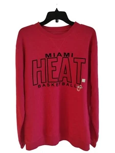 NBA Miami Heat Logo Red Pullover Soft Sweater Men's Size XL - Picture 1 of 6
