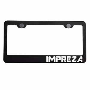 Tapa de tornillo de metal grabado con láser negro mate cromado IMPREZA - Imagen 1 de 7