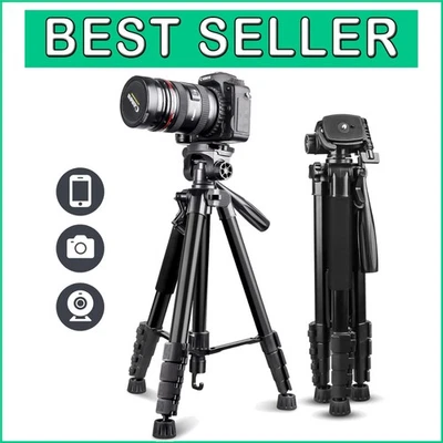 67" Tripod for Cameras & Smartphones with Remote - Ideal for Travel & Adventure - Image 1 of 4