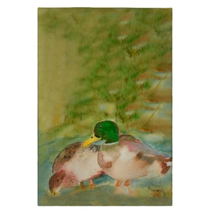 Betsy Drake Mallard Ducks Guest Towel - Picture 1 of 1