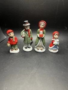 4er Set Keramik Weihnachts Familien Figuren - Bild 1 von 4