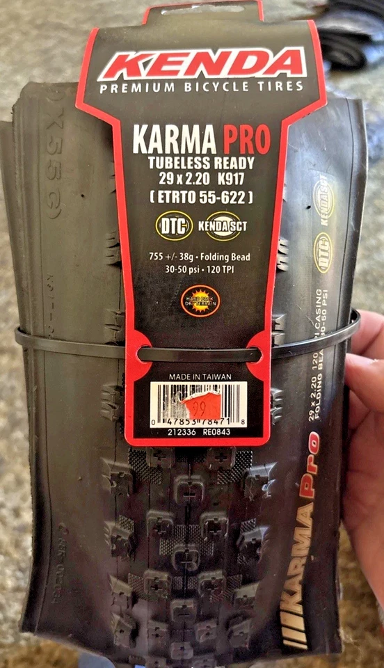 Neumático MTB Kenda Karma Pro Tubeless Ready 29" x 2,20" Foto 1 de 3