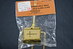Vintage GP Brass Miniature Bible B‑3758 – “HOLLY” Misprint Packaging - Bild 1 von 6