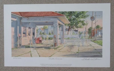 "Full Service" por Charles L. Peterson 2003 edición Encore impresión firmada 359/2000 Foto 1 de 4