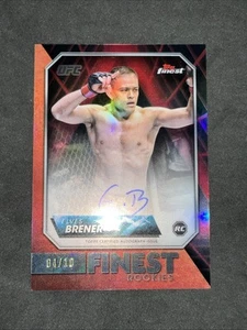 2024 Topps Finest UFC Elves Brener Rookies Finest Auto Red Black Vapor /10 📈 - Bild 1 von 2