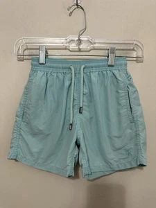Vilebrequin Aqua Blue Swim Shorts Kid’s Size 8 solid Color - Picture 1 of 12
