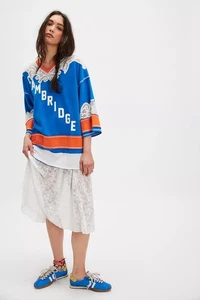 NUEVO CON ETIQUETAS Camiseta We The Free By Free People Stanley Cambridge Combo Talla Pequeña De Gran Tamaño - Imagen 1 de 8