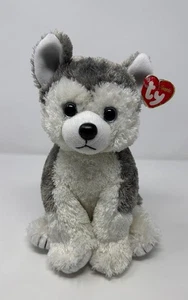 TY Classic SLUSH Husky Welpe Hund Plüsch 2001 blaue Augen Stofftier Ty Silk - Bild 1 von 6