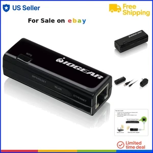 Ethernet to Wi-Fi Adapter 300Mbps Compact Wireless Bridge for Desktop Laptop - Picture 1 of 11