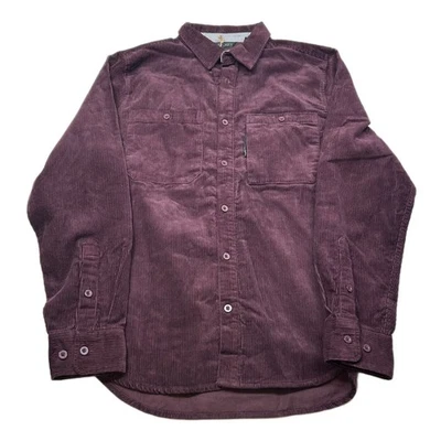 Jockey Outdoors Corduroy Field Shirt Mens Medium Purple Button Down NEW - Image 1 of 4