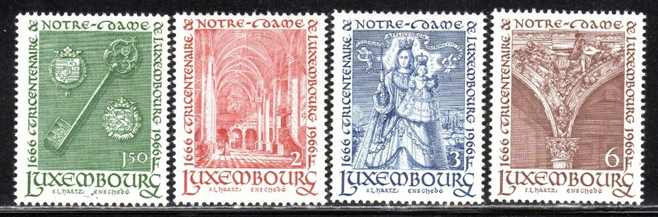 Luxemburgo SC# 436-439 1966 - 300 aniversario del Voto Solemne - M-NH Foto 1 de 1