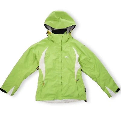 Marker Women's Gore-Tex Ski Jacket Full Zip Embroidered Logo Green Size 10 - Image 1 of 4