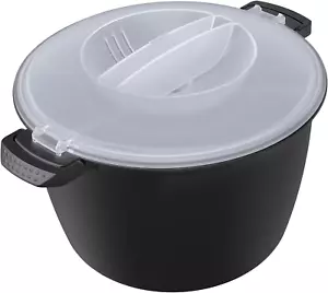 Professional Large Micro Cookware 3 Quart Microwave Rice Cooker Steamer for Safe - Picture 1 of 1