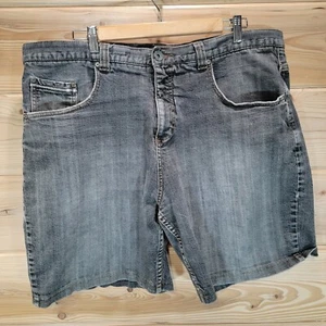 Vintage Anchor Blue Baggy Denim Shorts Size 40 Blue Skater Hip Hop 90s - Picture 1 of 8